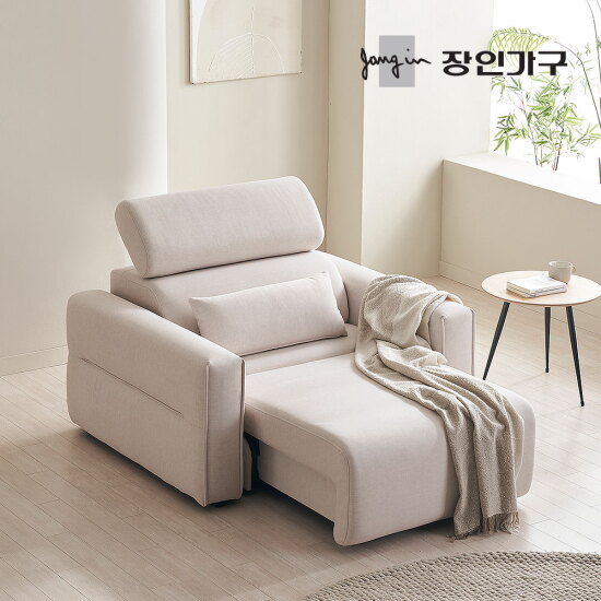 [장인가구]조디 1인용 제로월 전동 슬라이딩 리클라이너 확장형 모션 소파 (정상가 580,000원/착불) ★쿠션증정★