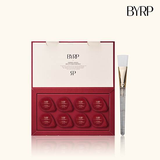 [BYRP][싱글패키지] 바이알피 퀵 스킨 리터닝 마스크 1박스 (5g x 8개)+브러쉬 1개