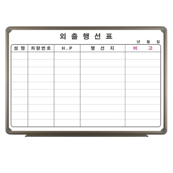 (주)토탈하얀칠판 교보문고 드림디포 화이보외출행선표600X900 146131