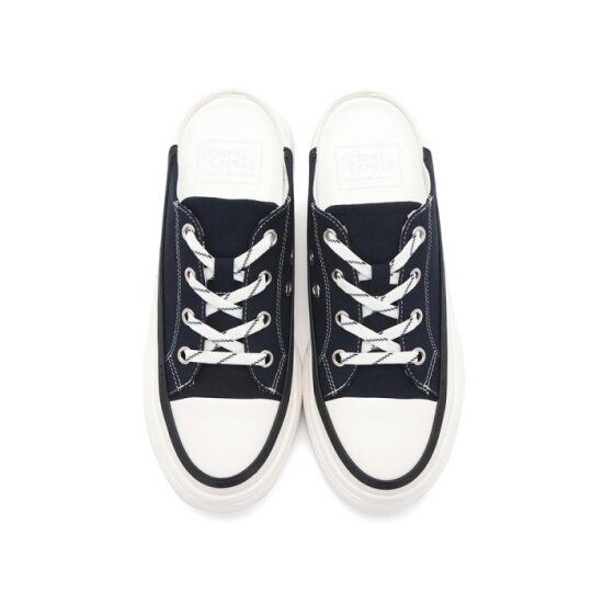 FMC 캔버스 네이비 뮬 스니커즈 4CM