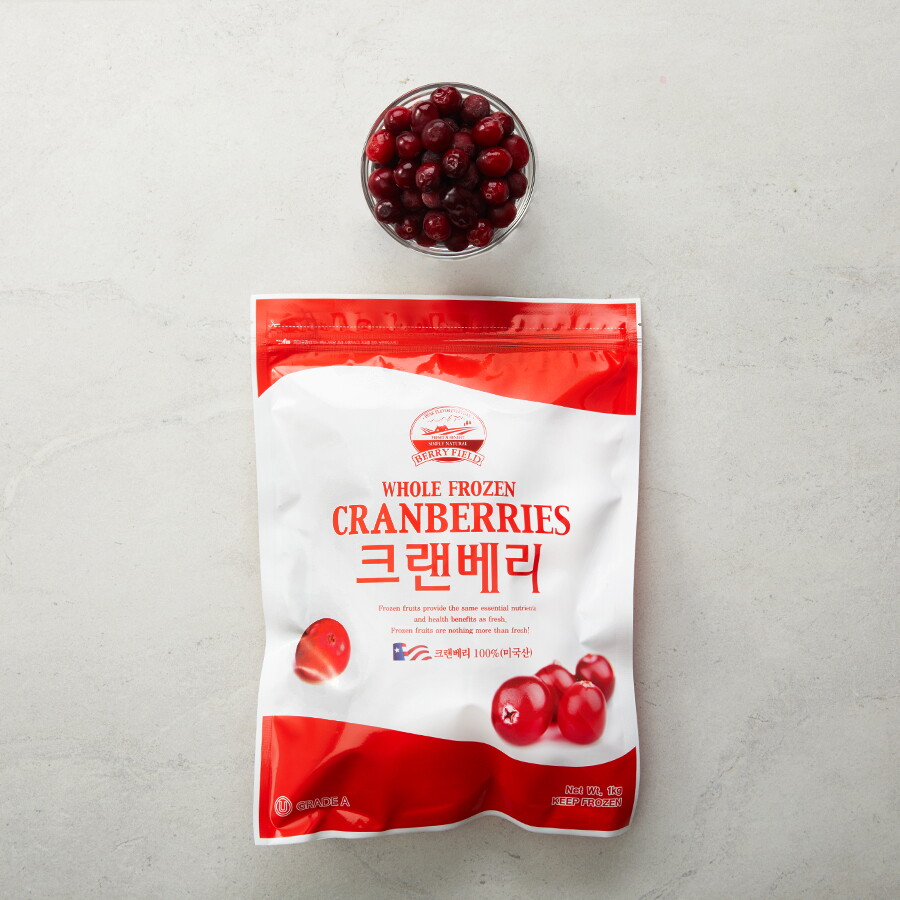 맥스큐포밀 냉동 크랜베리 1kg [베리필드]