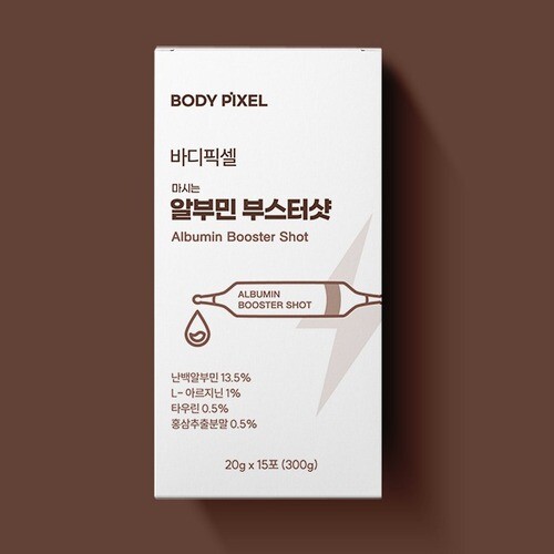 뷰티인어스 기타브랜드 뷰티인어스 바디픽셀 마시는 알부민 부스터샷 (20g*15포) <b>40,500</b>mg 5631952 501109502012
