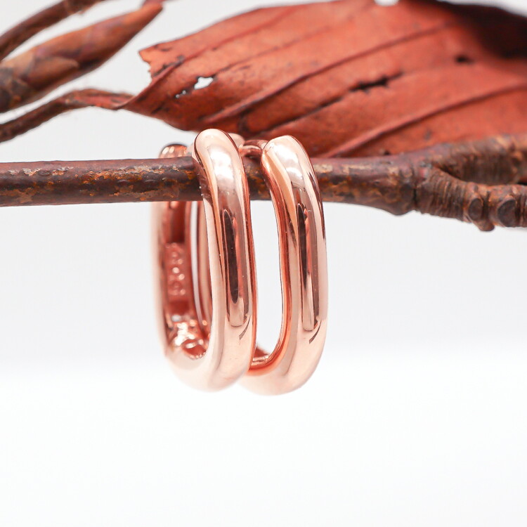 오팔하우스 [오팔하우스] 14k 타원형 원터치 귀걸이 OPNIE2194-1