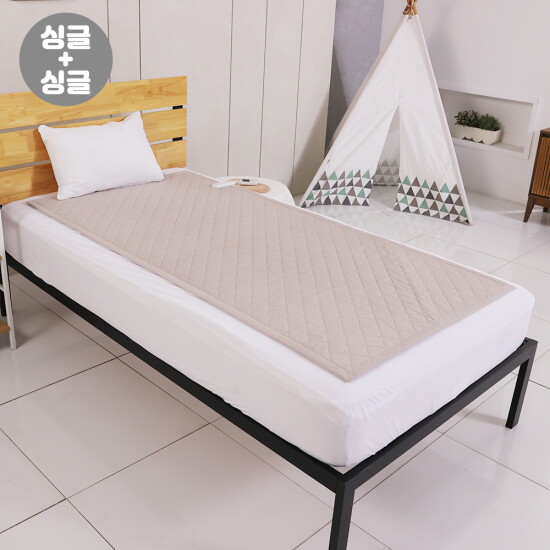 [일월]반값세일 [싱글+싱글+미니] 에어로골든 카본매트 2장+미니싱글 온열매트