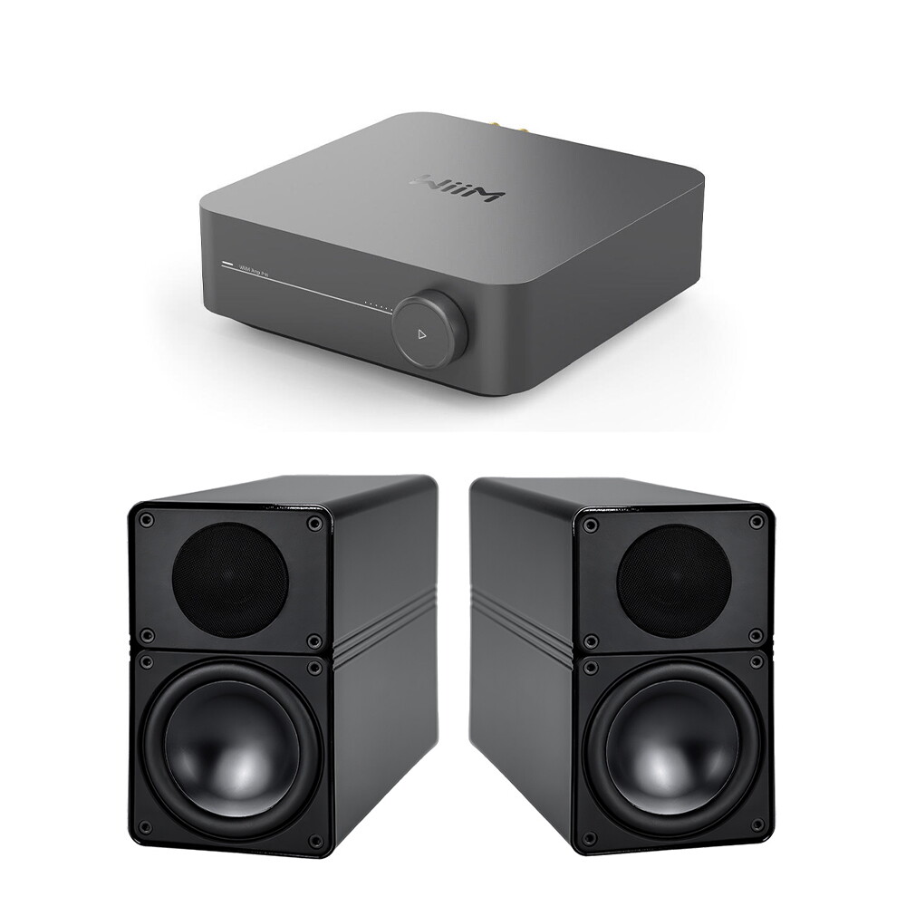 WiiM(윔) AMP Pro + 엘락 BS305 올인원 스트리밍 하이파이 오디오