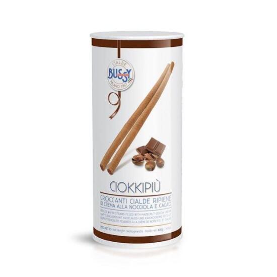 [부시]BUSSY 챨데 웨이퍼 롤 CIOKKIPIU 헤이즐넛 초코(원통형) 400g