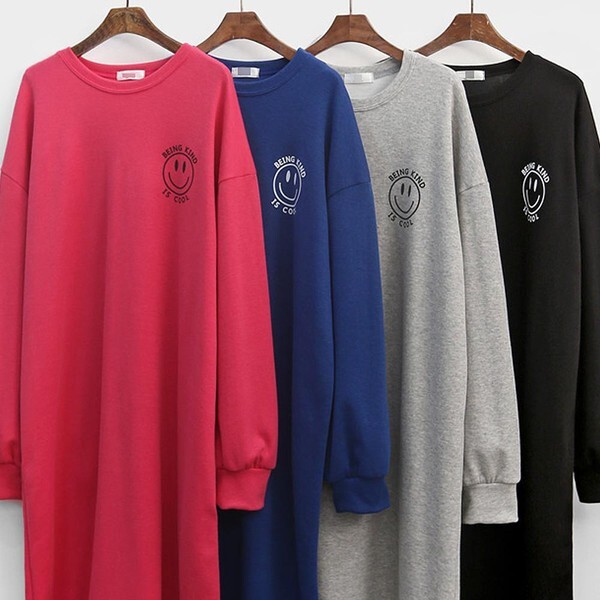 시드마켓 [하프클럽/시드마켓]스마일 컬러 롱원피스 201G361S 빅사이즈 여성의류