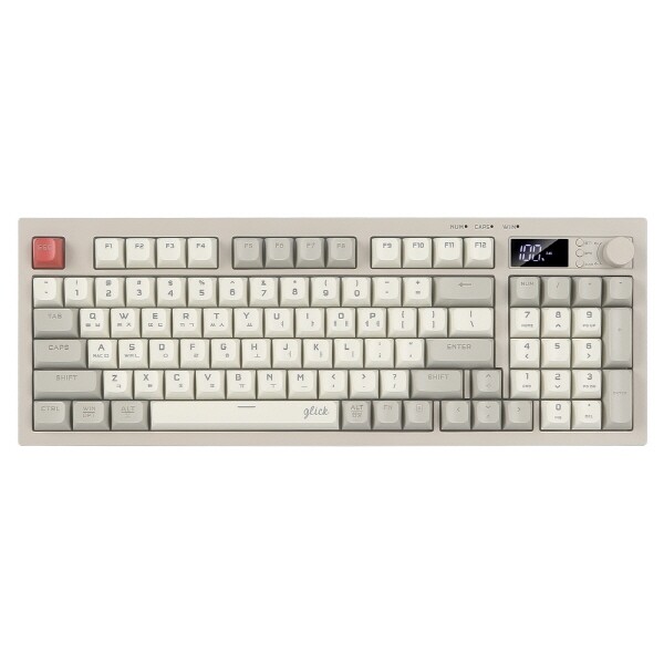 지클릭커 지클릭커 OFFICEPRO WK50 사일런스 M RGB 무소음 방수 무선 블루투스 94 Retro Cappuccino