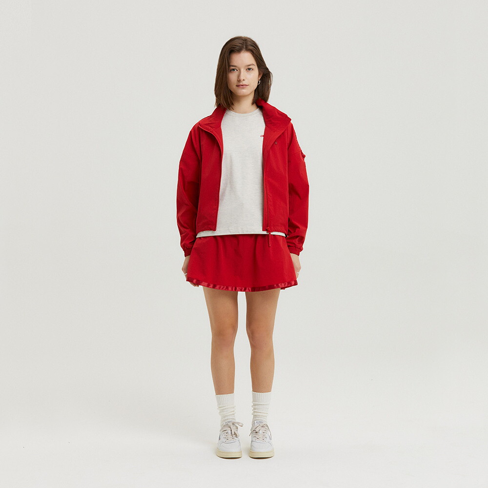 에이븐 [에이븐]플로르 스트링 플레어 스커트 레드