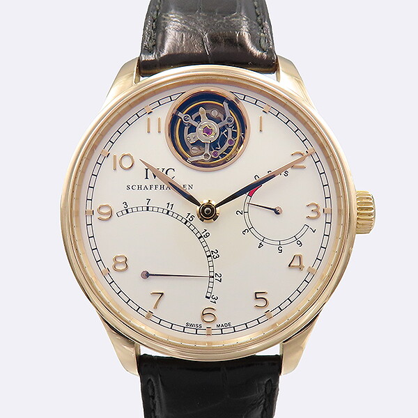 아이더블유씨 고이비토 중고명품 - IWC 18K 금통 포르투기저 한정판 투르비옹 남성시계 - K0236IWC