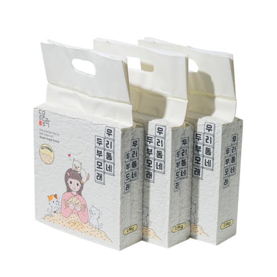 [동묘동락]동묘동락 우리동네 두부모래 2.4kg x 6개 고양이모래 얇은입자