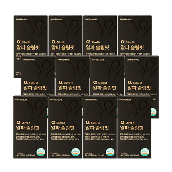 [지니트레저][12박스] 알파 슬림핏 알파CD (4 g x 15포 x 12박스)
