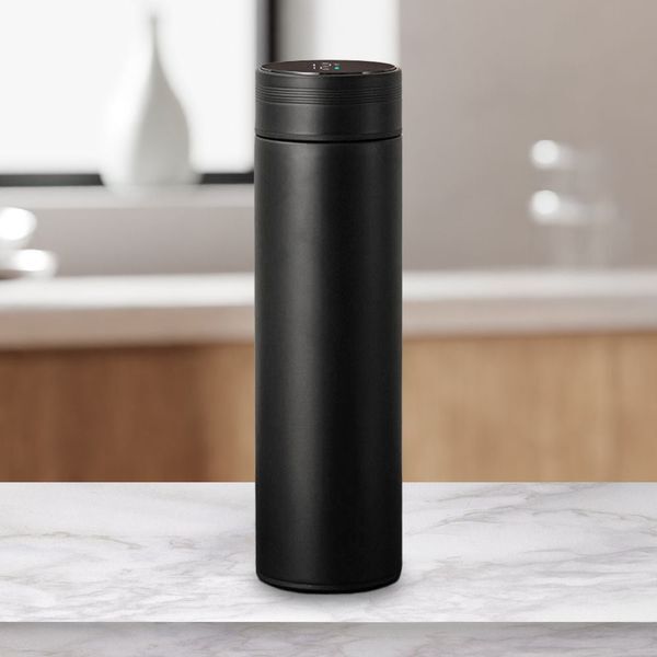 에이치플러스몰 [하프클럽/에이치플러스몰]LED 온도감지 텀블러 온도표시 보온병 스마트