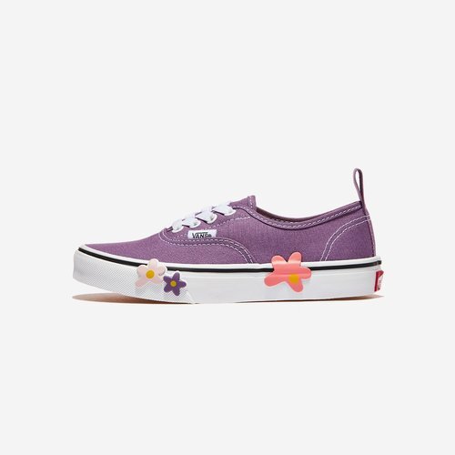 반스 매장정품 반스 VANS VN000Z9KFRT 어센틱 엘라스틱 레이스 플라워 프리즘 퍼플 가벼운신발 여름신발 1010129037
