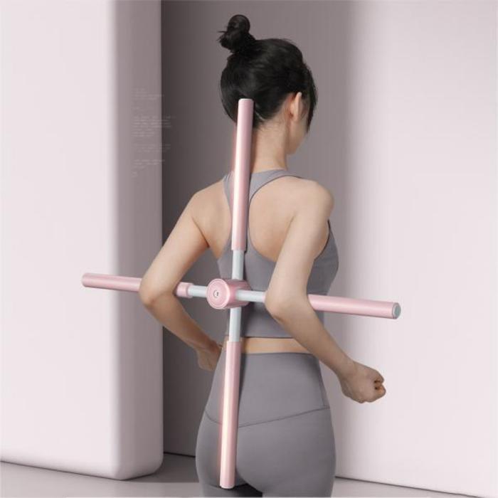 셀러허브 스포츠 스트레칭봉 요가봉 십자봉 스틱 바른자세 척추 굽은 어깨 십자 요가봉 밸런스바