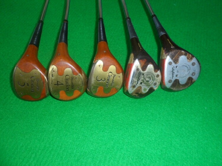 [중고] 기타브랜드 중고 PowerBilt Citation Persimmon 감나무 스틸샤프트 12345 나무우드5개