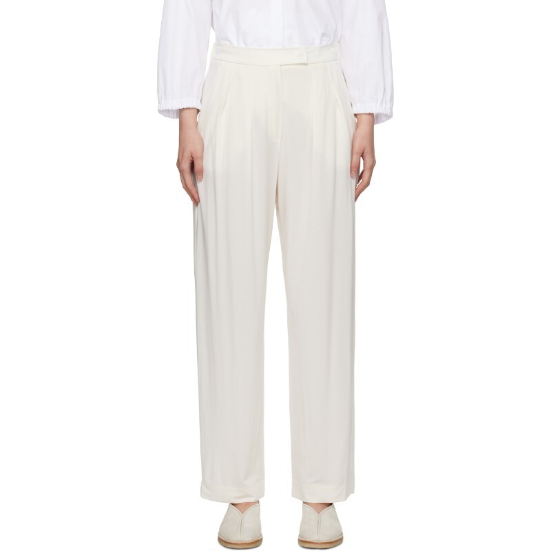 MAX MARA LEISURE 막스마라 막스마라 레져 오프 화이트 지오치 슬랙스 2416781068600 6 Ecru
