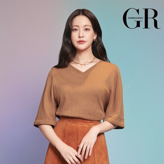 GR 꼼드코튼 100 V넥 니트 4종