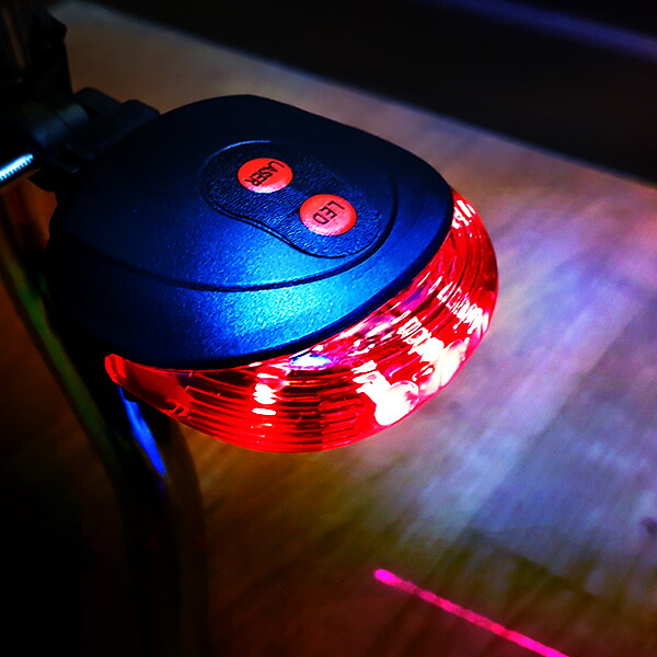 ㈜캠프닉 라이트매니아 캠프닉 CN레이저 자전거후미등, 레드, 1개