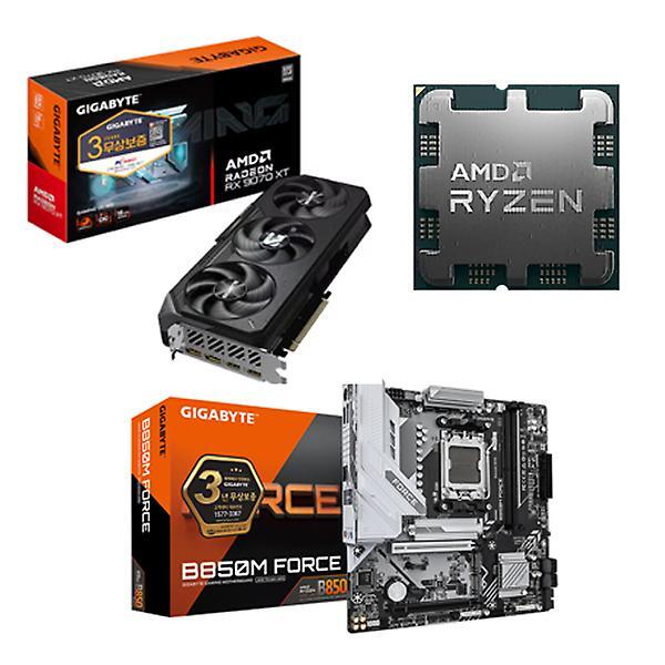 순정pc 삼성전자 (순정PC) 반본체 게이밍 핵심 3종 라라랜드 패키지 7800X3D/B850M/RX9070XT