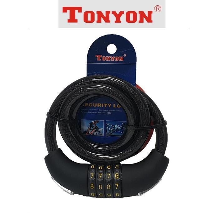 셀러허브잡화 12 비밀번호 자전거자물쇠 열쇠 자전거 톤욘557 오토바이 비밀번호락 오토바이 와이어락