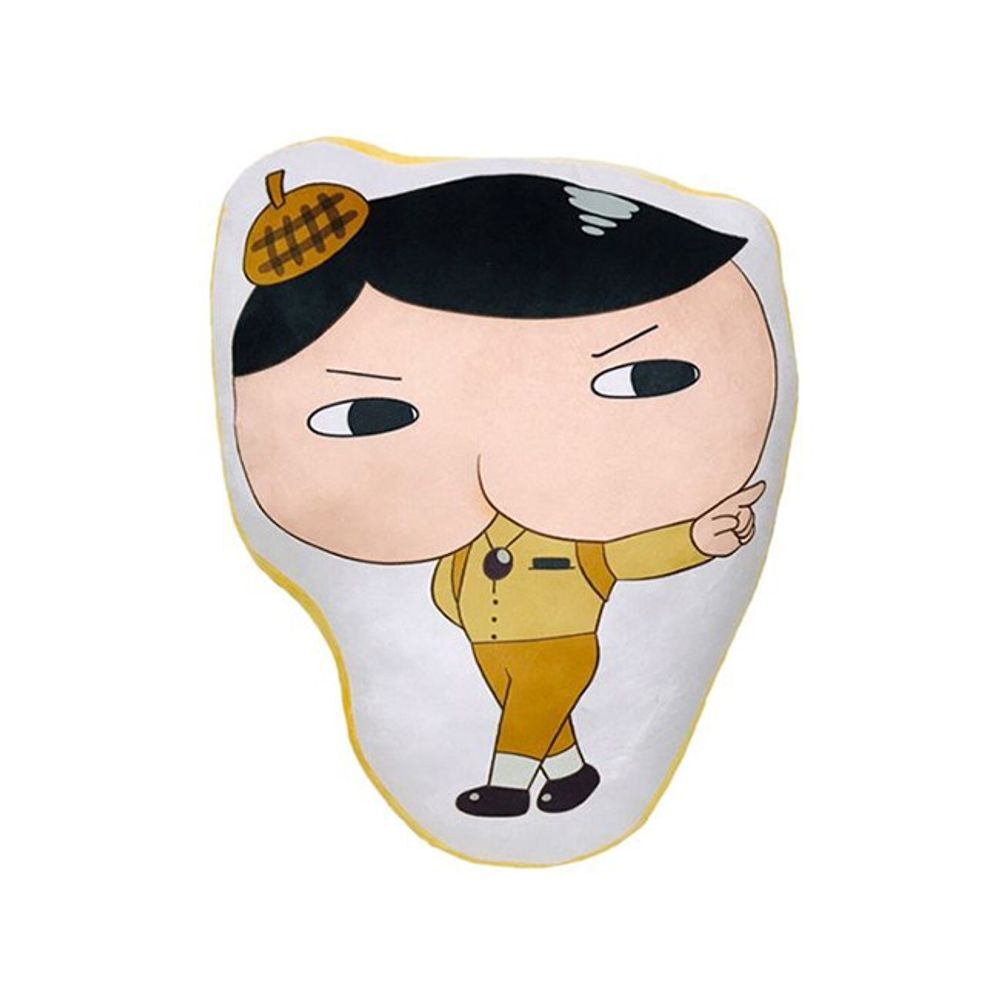 에이치플러스몰 라인프린트 쿠션1 엉덩이탐정 1P 쇼파 의자 거실 베개