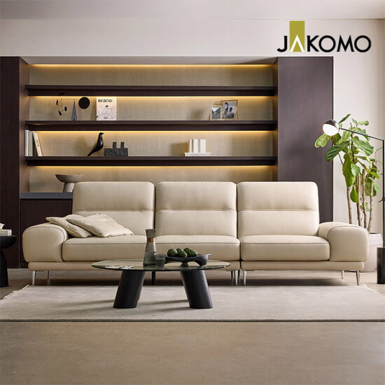 [자코모][3만 상품권 100%증정]보흐 4인 천연면피 소가죽 소파+쿠션2개