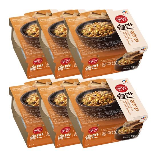 [비비고](CJ제일제당) 햇반 솥반 꿀약밥 210g X 6입