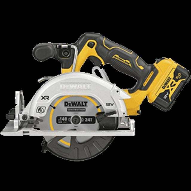 OPM 지오벤처스 DEWALT 충전원형톱(브러쉬리스) DCS512J2T-KR 12V(5.0Ah) 5.5인 치