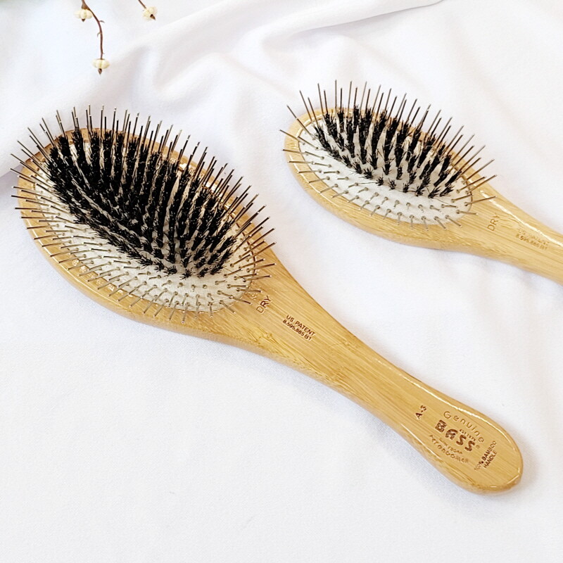 The Hair Doc Bass Brushes Inc 페페 페페 바스(Bass) 무자극 엉킨털 하이브리드브러쉬 L(A3) 포메 비숑 푸들 고양이 죽은털 빗