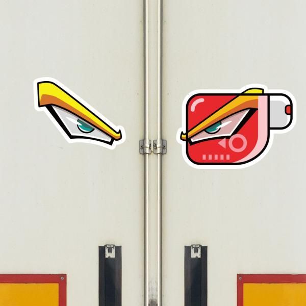 교보문고 뭉키데코 고휘도 차량스티커 CES 025 전투력 01