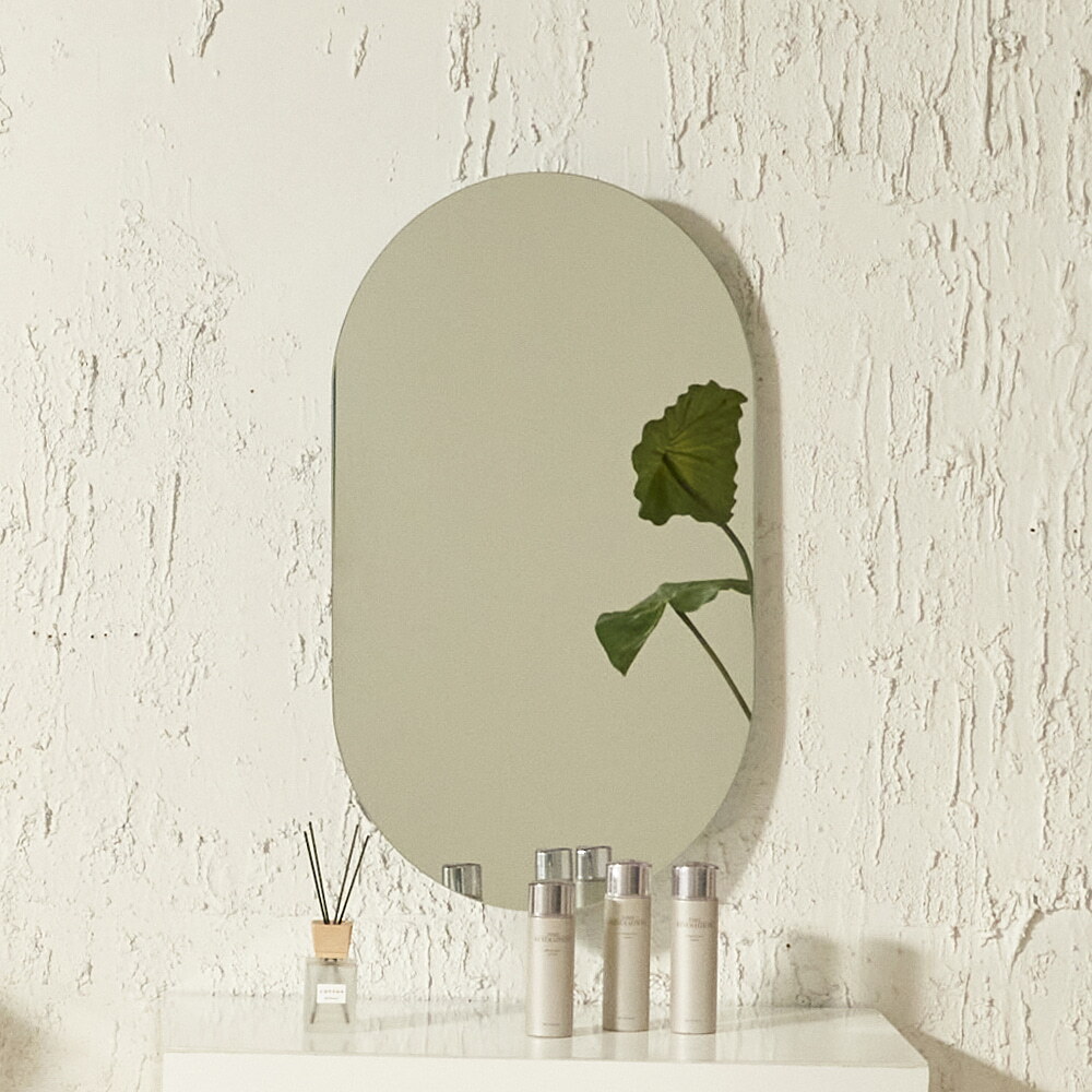 인우드 [인우드가구](포토리뷰 스벅쿠폰증정) 수란 메이크업 파우더룸 무프레임 각도조절 회전거울