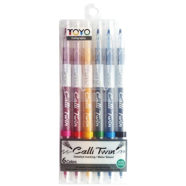 지오벤처스 토요 캘리 트윈펜 6색세트
