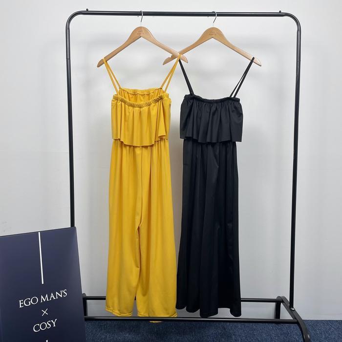 트렌드스토어 협력업체 셀러허브 여성 멋스러운 바캉스 스타일링 프릴 끈나시 점프수트