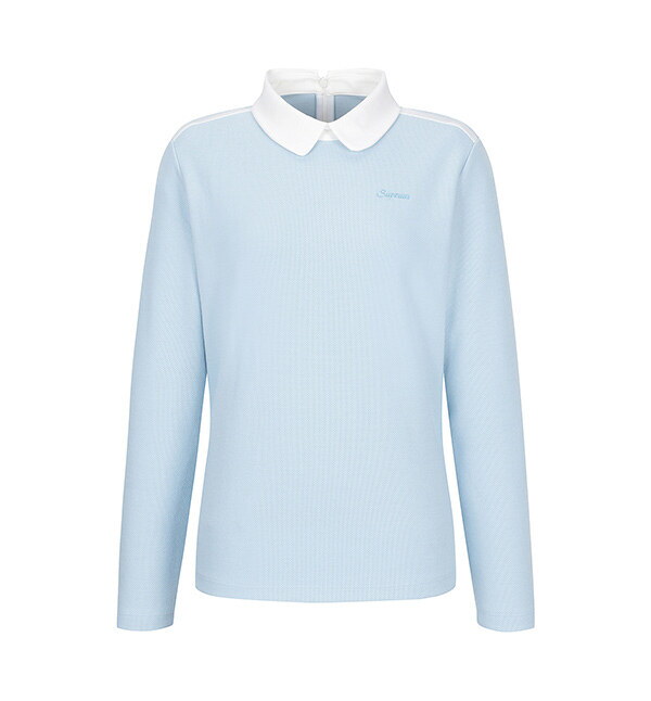 슈페리어 [슈페리어][슈페리어] 여성 카라 티셔츠 라이트 블루 (IW0DKS30541)