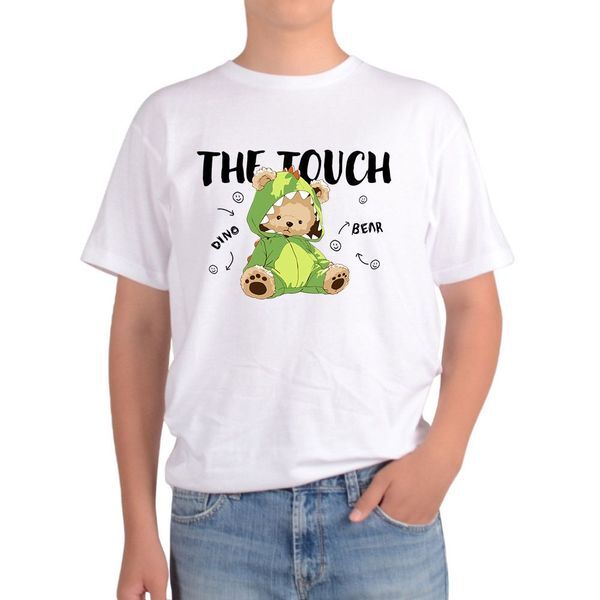 모로엠 [하프클럽/모로엠]남자 티셔츠 GREEN베어 공룡곰 가족티 반팔티 ON-TSH-QWE31199