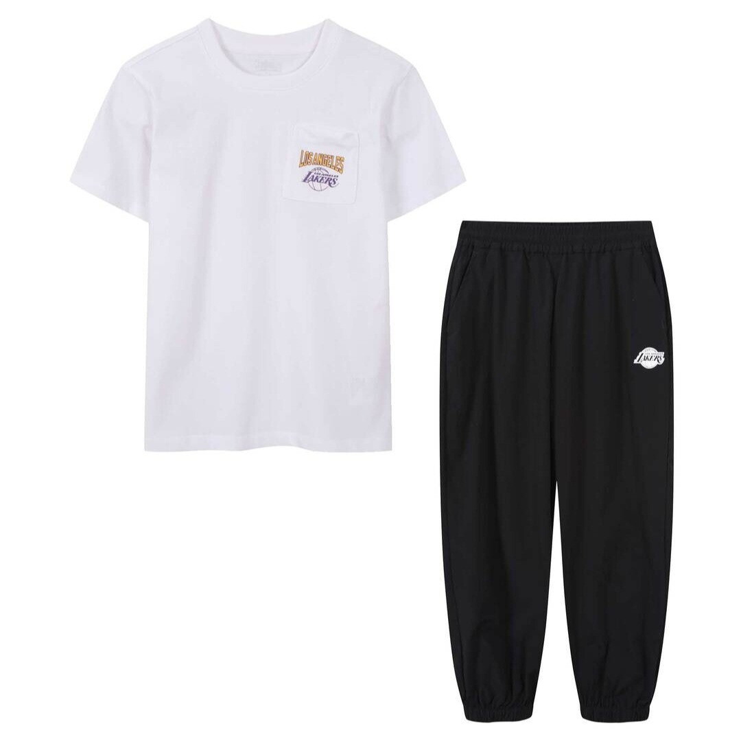 NBA KIDS [NBA KIDS]NBA LAL 포켓 2PCS 세트 블랙 K262ST020P19_US