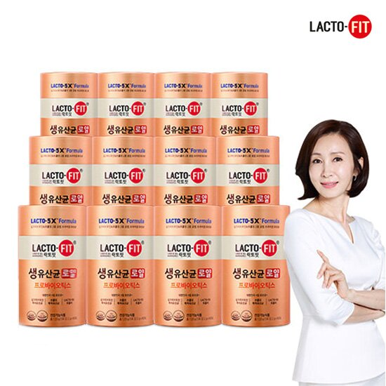 일명 장 정착 유산균! [12통+30포/패밀리구성] 종근당건강 락토핏 생유산균 로얄(2,000mg*60포*12통)+30포 1통