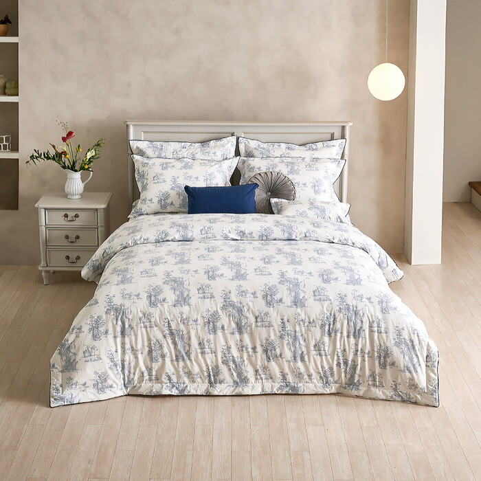 로라애슐리 로라애슐리 첼시 60수 바이오워싱 고밀도 광폭 면 이불커버 Q (200230)