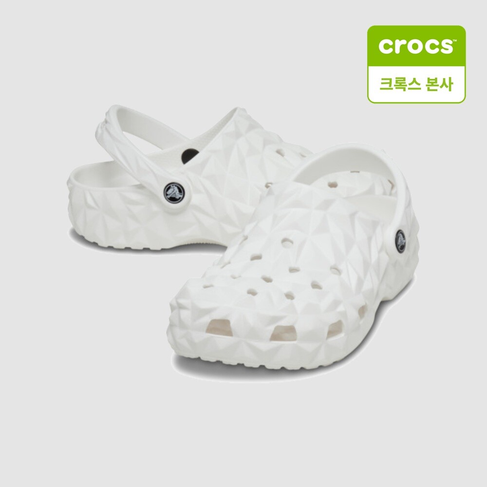 크록스 (크록스 본사)남녀공용 클래식 지오메트릭 클로그 화이트 209563-100