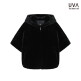 [우바]○25FW Faux 밍크 후드 케이프 자켓