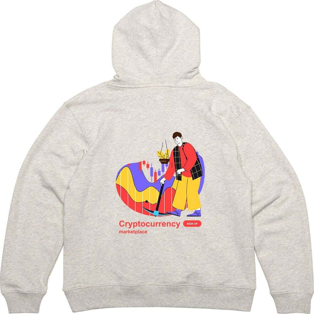 오너클랜 후드티 뒷면 프린트티셔츠 비티코인 채굴하기