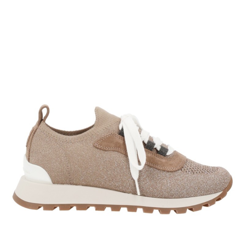 BRUNELLO CUCINELLI 브루넬로쿠치넬리 브루넬로쿠치넬리 니트 레이스업 스니커즈 MZ35G2490 C9447