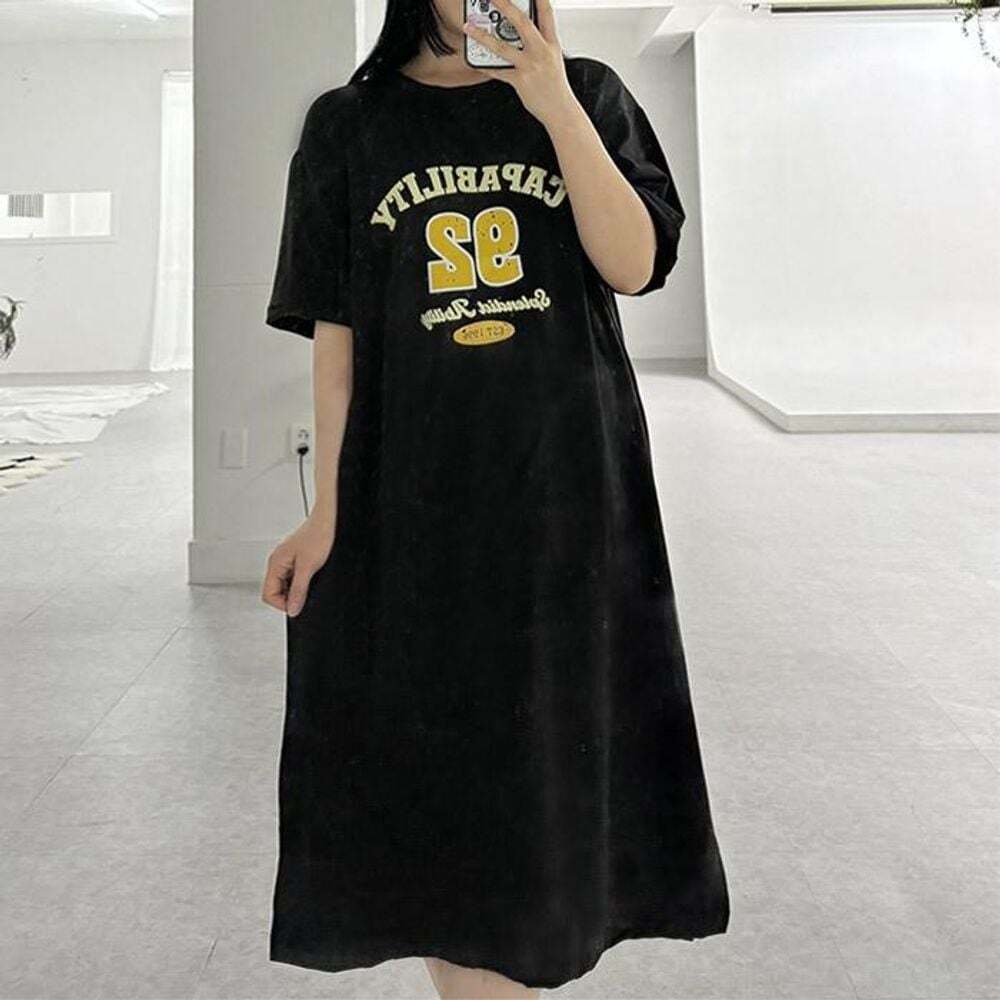 상세정보별도표시 / 상세정보별도표시 모노무드 [모노무드]모노무드 HOIV-1674 반팔 여름 홈원피스 케파 데일리 편한 빌리티 오버핏