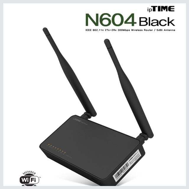 지오벤처스 300Mb 네트워크 유무선 공유기 검정색
