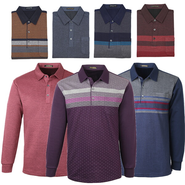 리빌모아 브랜드 국산 고급 남성 카라넥 긴팔 티셔츠 균일가 무료배송