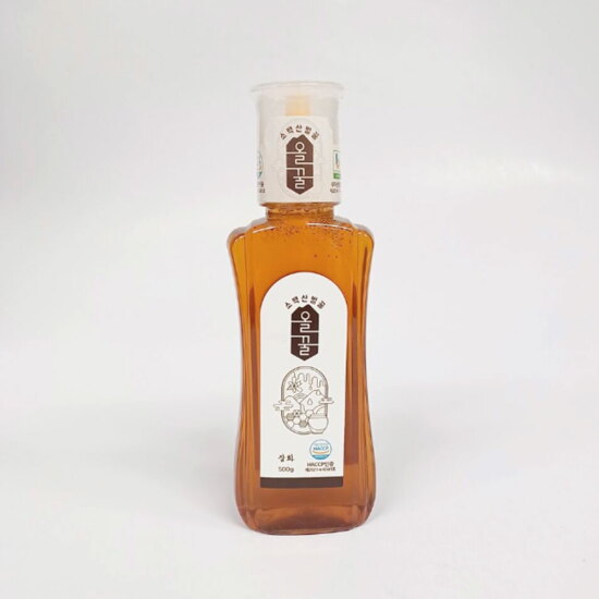[알뜰총각][알뜰총각][500g] 영주 산지직송 소백산올꿀 100% 천연 야생화(잡화)벌꿀 500g