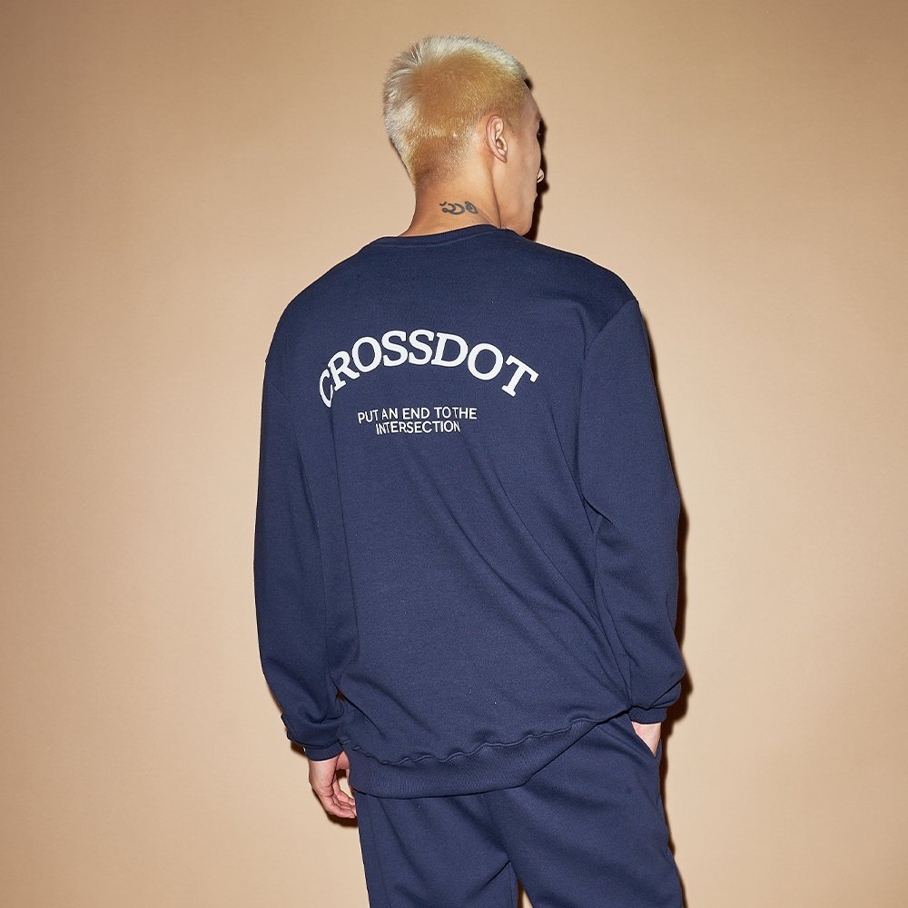 주식회사 마이스탈 크로스닷(남성) [크로스닷][당일발송/타임특가] 크로스닷 고딕토리 오버핏 맨투맨 티셔츠 커플 긴팔 빅사이즈 남녀공용 CMD_0004 (7Color)