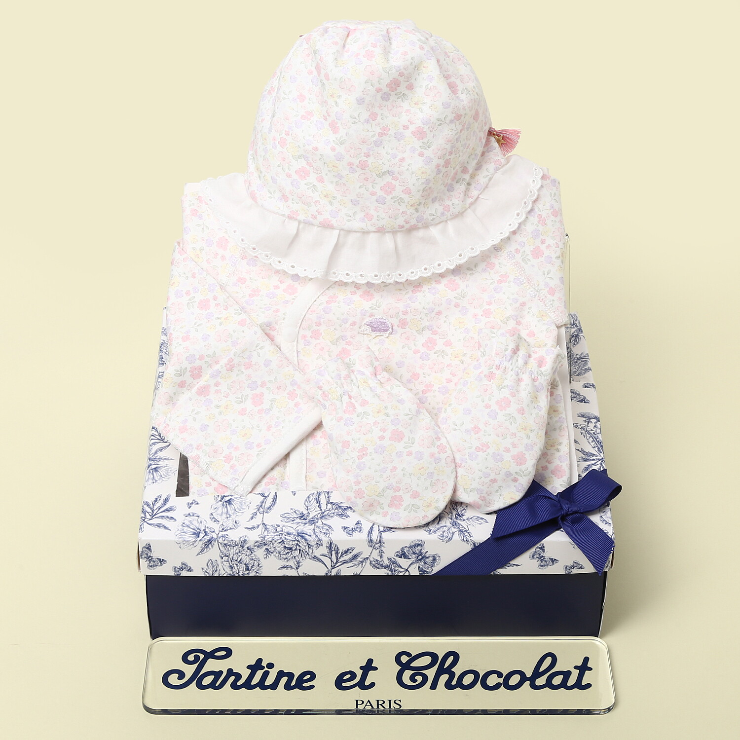 상세참조 쇼콜라 (임신출산선물세트)라이배냇저고리+로라모+손싸개TNOWAG011P-100