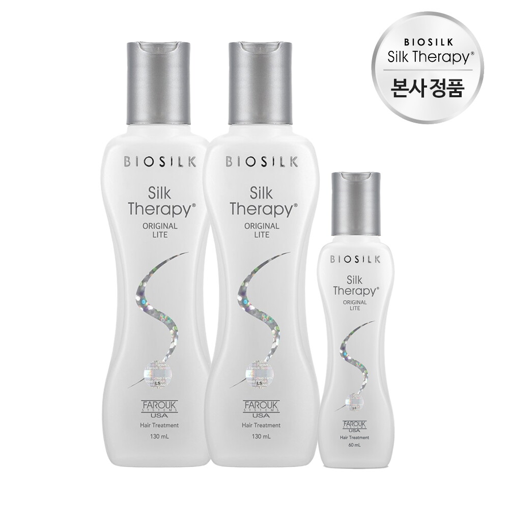 LG생활건강 실크테라피 ★역대급특가★실크테라피 오리지널 라이트 에센스 130ml x 2개 + 60ml x 1개